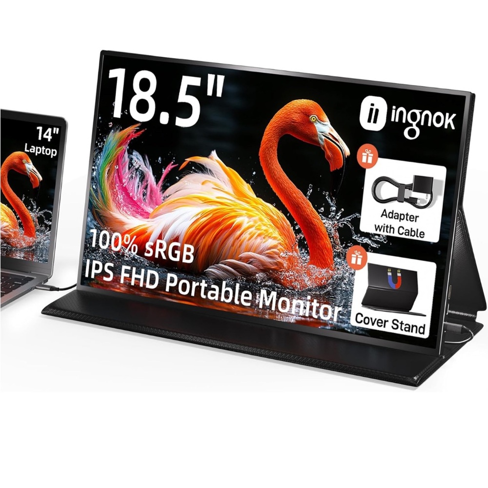 Black Tablet Stand with 18.5 Inch Display and 64GB Storage